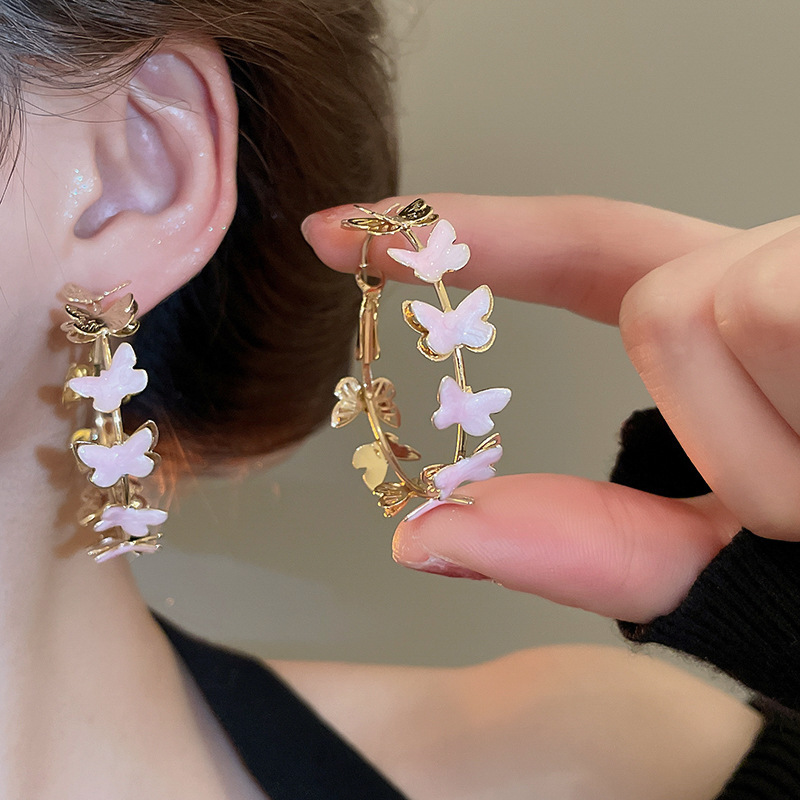 Aguja de plata Pendientes de flores dulces rosas Pendientes lindos de todo fósforo de la serie Mori Pendientes de diseño de moda de nicho al por mayor femenino