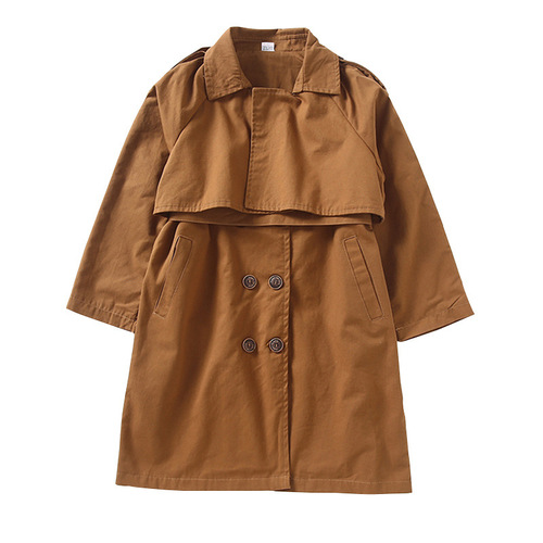 Children's clothing boys autumn clothing coat 2024 new spring and autumn items Korean style handsome boy middle and large children autumn trench coat fashion