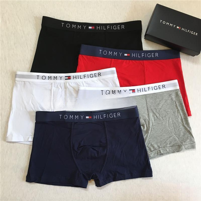 Trendy Personalized Cotton Men's Boxer Briefs Breathable Trendy Boxer Briefs Cotton Tommy Men's Underwear Pants