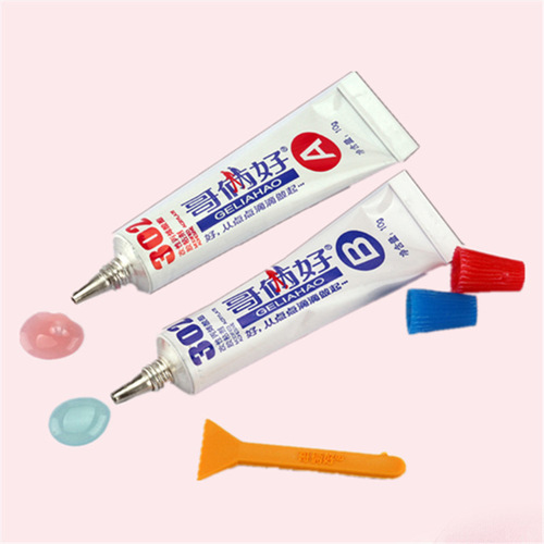 Manufacturer wholesale 80g brothers good AB glue 302 glue wood wallpaper leather metal glue