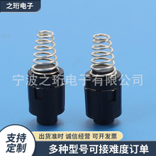 圆形弹簧式按钮开关 手电筒开关配件 一开一关微动按键