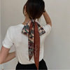 Elegant summer retro brand headband, universal belt, neckerchief, Korean style, with neck protection