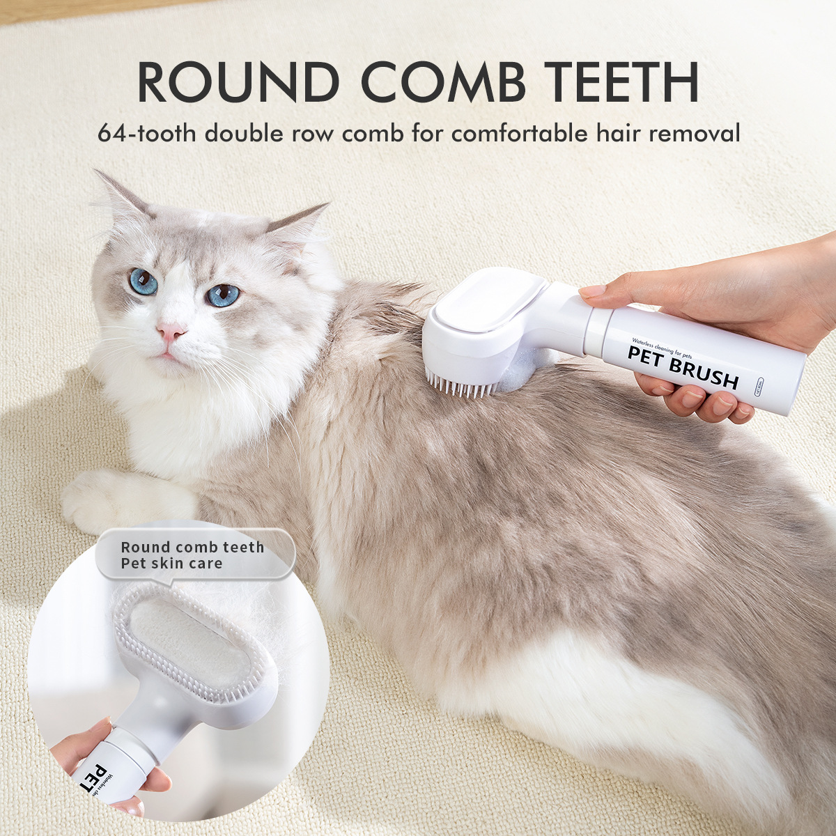 Cat Comb Pet Disposable Foam Dry Cleaning Brush Special Cotton Towel To Remove Floating Hair Brush Cat Hair Dog Hair Cleaner Pet Comb