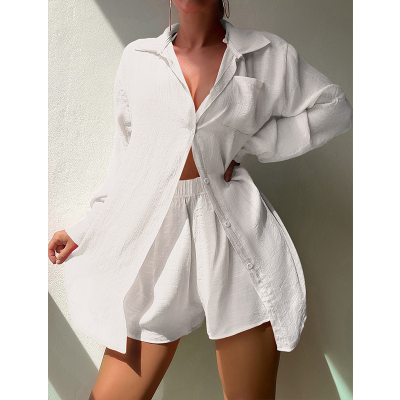 175g Weight Sunscreen Shirt Outerwear Type Long Sleeve Sleeve Length Single Breasted Placket Type Women's Casual Solid Color Patchwork Cover Ups