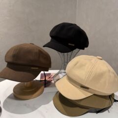 韩版新款八角帽女日系秋冬复古百搭鸭舌帽贝雷帽英伦风显脸小帽子