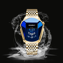 跨境男士新款手表潮流大盘手表机车个性手表防水wristwatch石英表