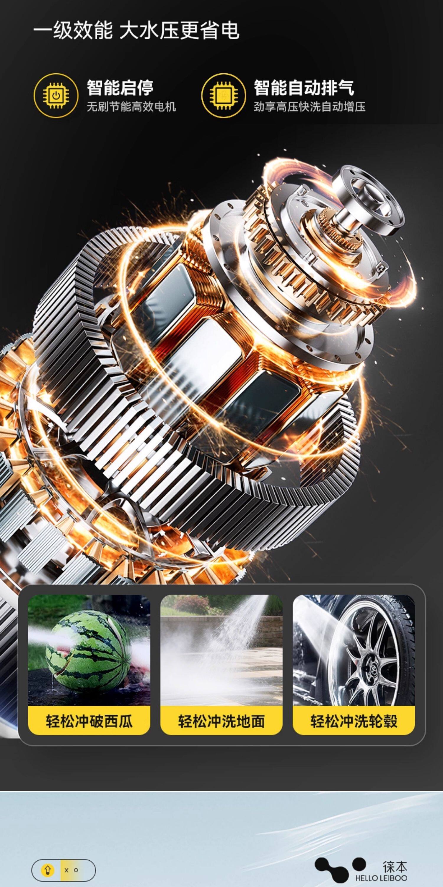 Car wash machine high-pressure water gun for home use 220V car wash tool powerful floor cleaning booster pump high-power air conditioner cleaner