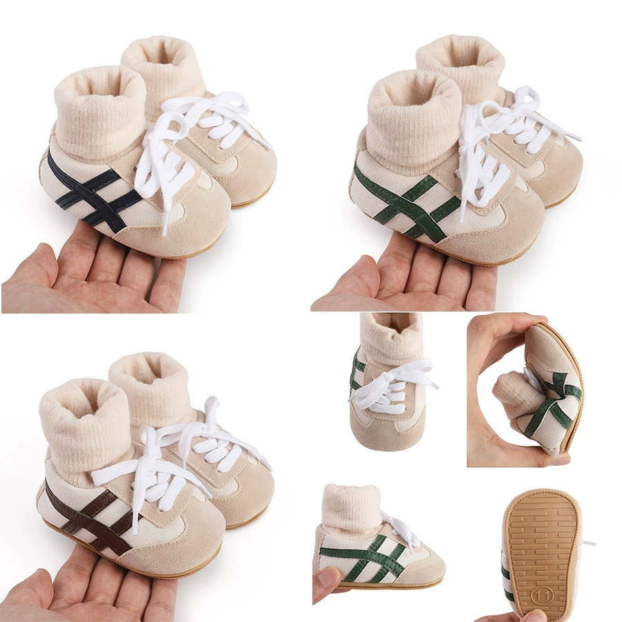 Kambile зимние кроссовки для малышей от 0 до 1 года обувь для новорожденных теплая и бархатные ботинки для детей