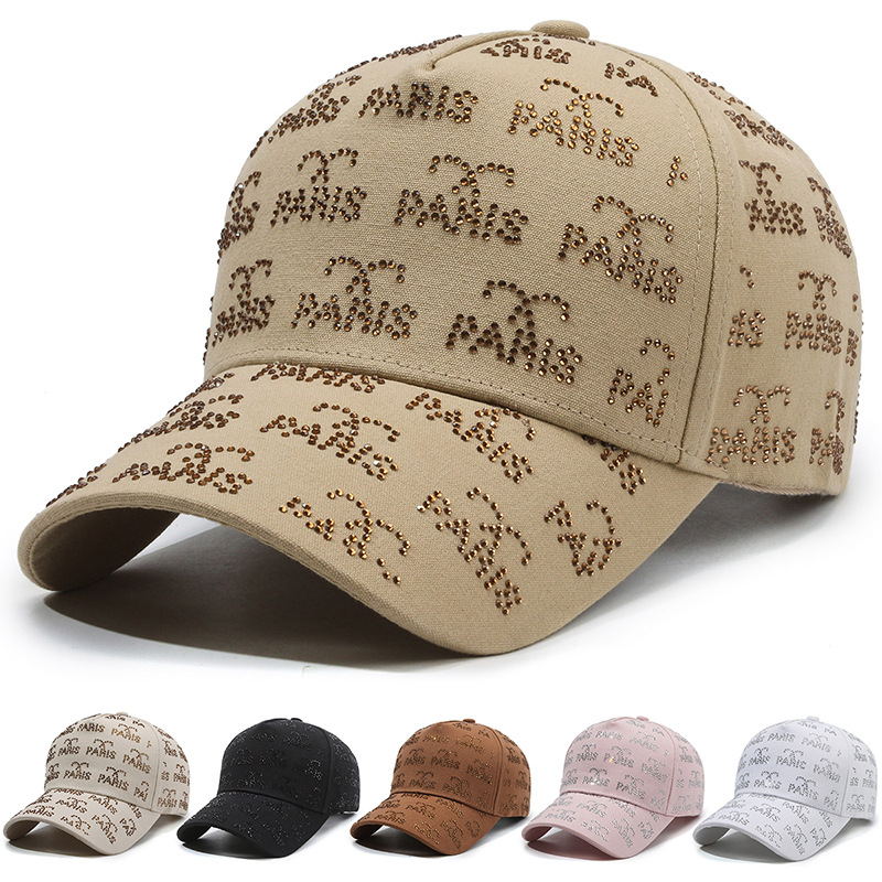 Primavera e autunno nuovo caldo diamante lettera baseball donna edizione coreana moda viso spettacolo piccolo esterno versatile_voghion.com