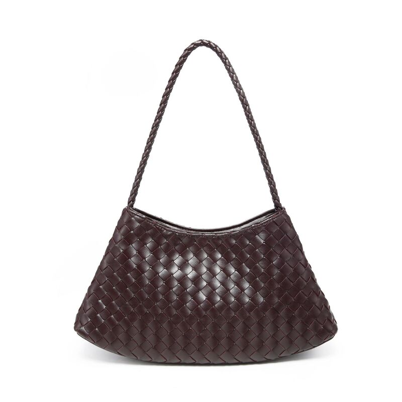 [Cross-Border Wholesale] Bv Popular Woven Bag 2025 New European and American Large-Capacity Shoulder Bag Versatile Satchel Women's Bag