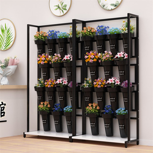 Flower Shop Flower Stand Flower Display Stand French Multi-Layer Barrel Stand Iron Flower Floor-Standing Simple Flower Shop Flower Stand Stall