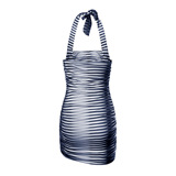 (Трансграничная торговля), сексуальное летнее платье без рукавов, юбка, мини-юбка, европейский стиль, в обтяжку, с акцентом на бедрах