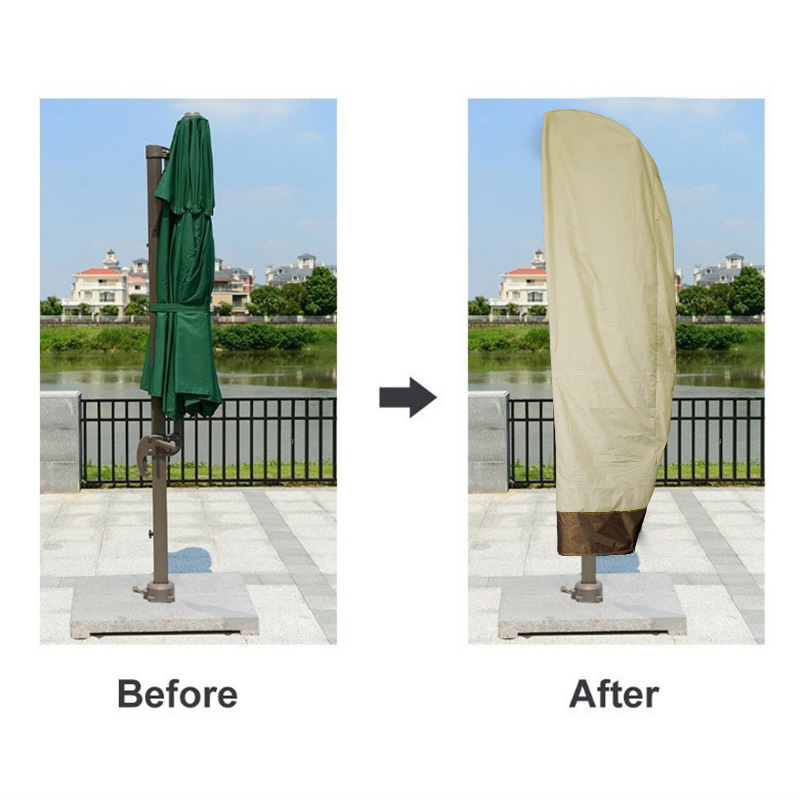 Factory wholesale outdoor umbrella canopy waterproof garden courtyard leisure umbrella dust cover Amazon
