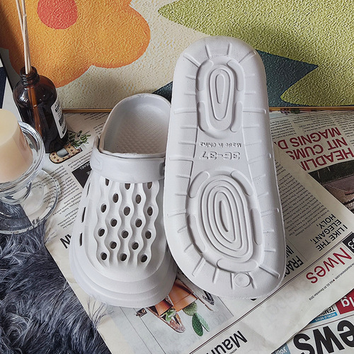 Stomp Pouch Shoes for Women - Summer Home Interior Thick Sole Outdoor Wear Beach Headwear Cross-border TEMU Dropshipping