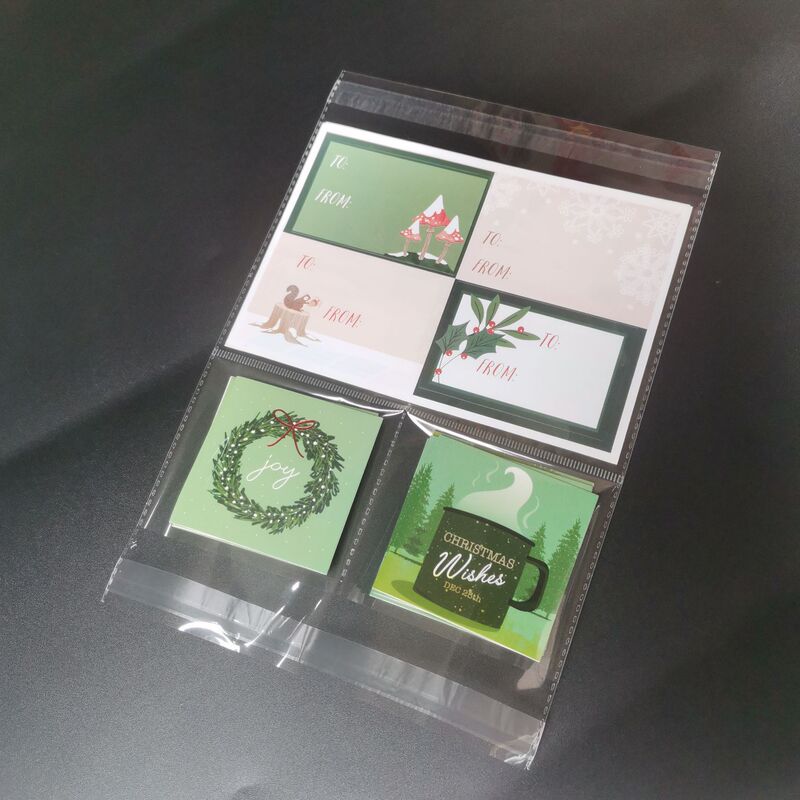 Transparent Opp Multi-Plaid Bag Card Jewelry Hardware Accessories Separated Storage Bag Custom Pe Conjoined Bag
