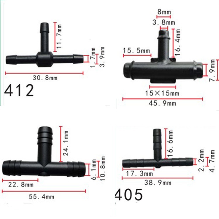 T型连接管连接管 塑料连接管 汽车塑料配件 Y型 三路两路连接管