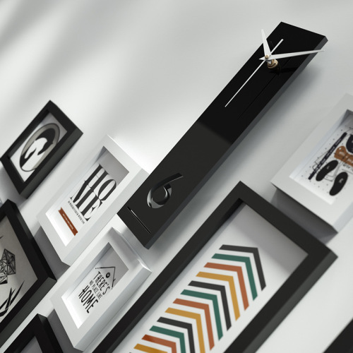 High Polymer 6264 Nordic Photo Frame Photo Wall Staircase Loft Modern Simple Decorative Painting Replaceable Photos Real Clock