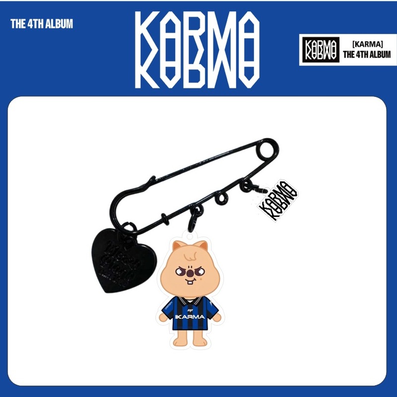stray KIDS卡通同款 karma亚克力双面胸针钥匙扣 配饰 挂件饰品|undefined