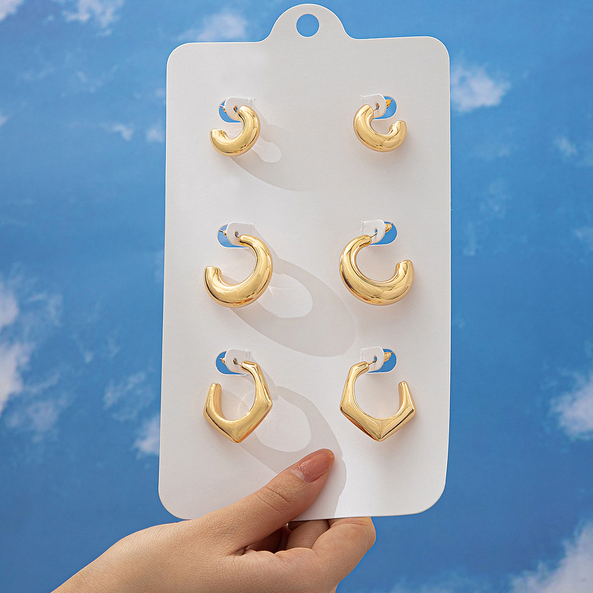 Women's Gender 1 Set Simple Style C Shape Alloy Ear Studs