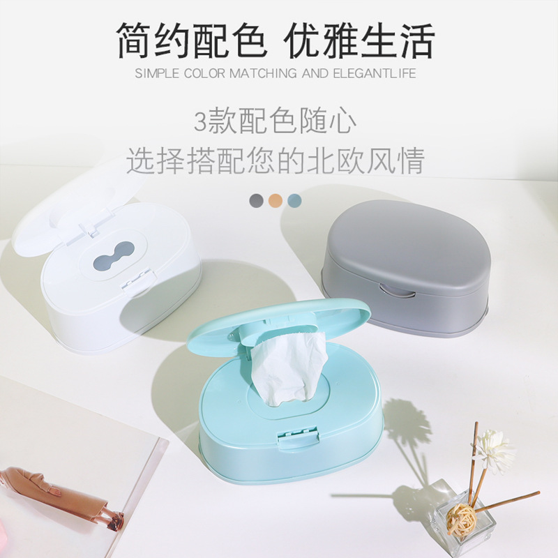 Botón abierto con una prensa húmeda tejido sellado caja de gran capacidad simple protección del medio ambiente caja de almacenamiento resistente a caídas