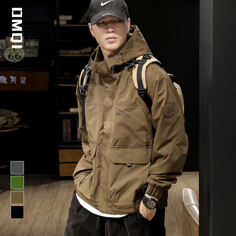 Autumn and Winter Men's Outdoor Soft Shell Quilted Charge Jacket Men's plus size Vintage Plus Cotton Work Coat Windbreaker Jacket Cotton-padded Jacket Autumn and Winter Men's Outdoor Soft Shell Quilted Charge Jacket Men's plus size Vintage Plus Cotton Work Coat Windbreaker Jacket Cotton-padded Jacket