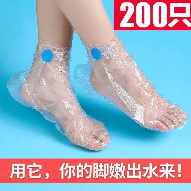 Shoe bag, socks, feet oil, plastic protecting gaiters, hand mask, increased thickness, against cracks