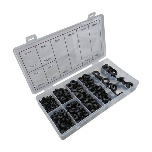 295PCS boxed rubber guard ring o-ring rubber guard coil O-type waterproof sealing ring rubber ring