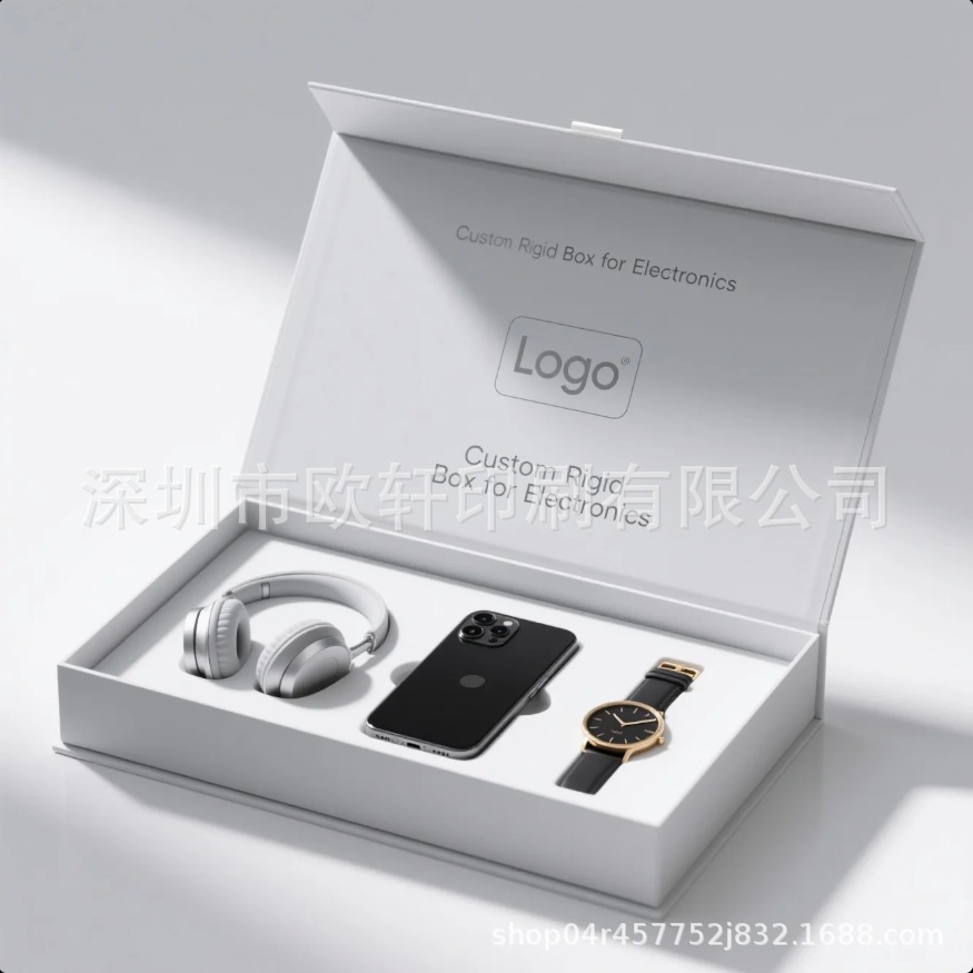 磁吸盒天地盖礼盒白盒书型盒抽屉盒特种纸伴手精装创意跨境热销