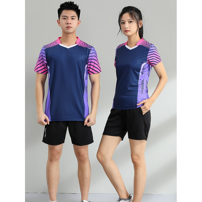 Badminton Clothing for Women and Men, Quick-Drying Sports Suit, Team Uniform, Classy 2025 New Table Tennis Clothing, Short Sleeves