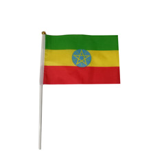 【跨境专供】埃塞俄比亚竞选旗14*21手摇旗广告小旗帜定做大选旗