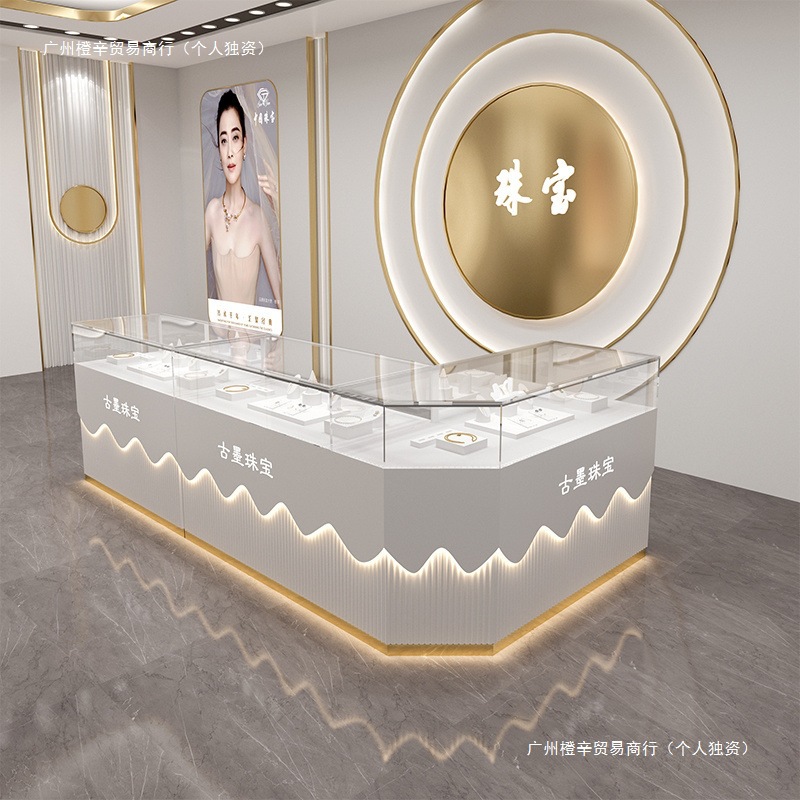 珠宝展示柜首饰柜银饰玻璃柜台眼镜钻石柜玉器柜商场饰品展柜