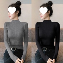 2024新款高领新款打底衫莫代尔秋冬修身显瘦薄款长袖轻薄上衣女士