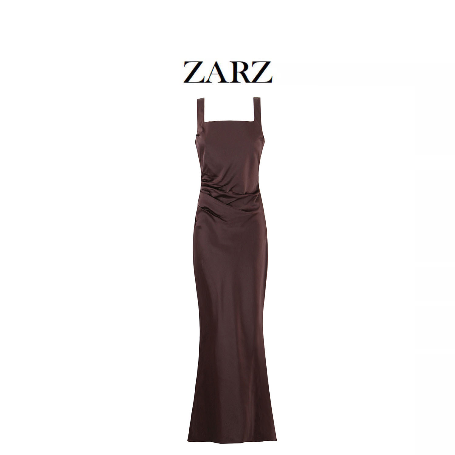 Zarz Homemade European and American Style New Women's Fashion Classic Foreign Style Strappy Fishbone Fishtail Dress