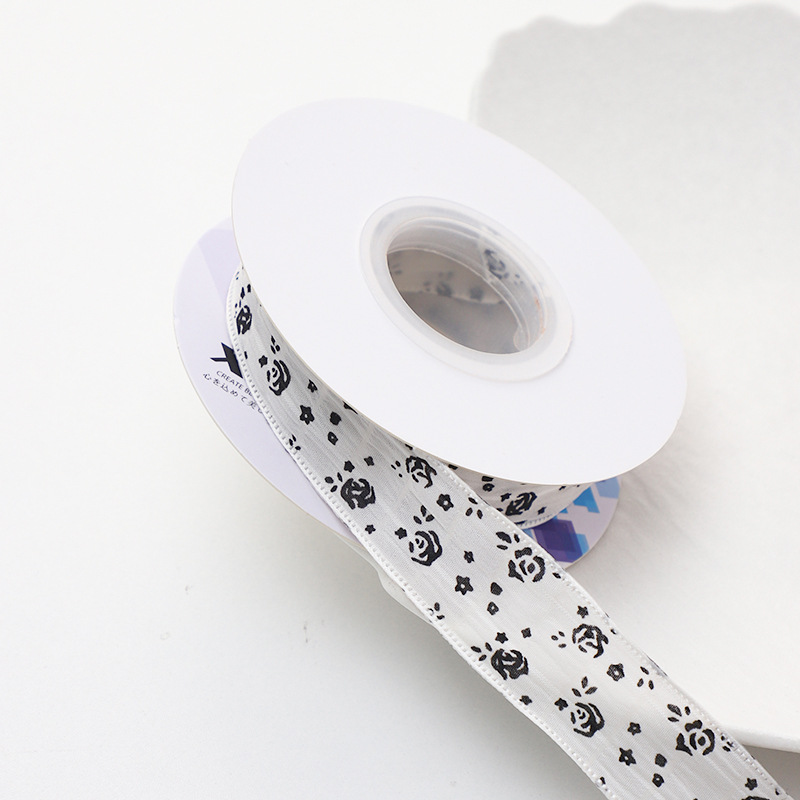 Siete colores, clásico, pequeña cinta floral, paquete de ramo, cinta de raso, bolsa de flores, cinta de flores, embalaje de material de bricolaje hecho a mano