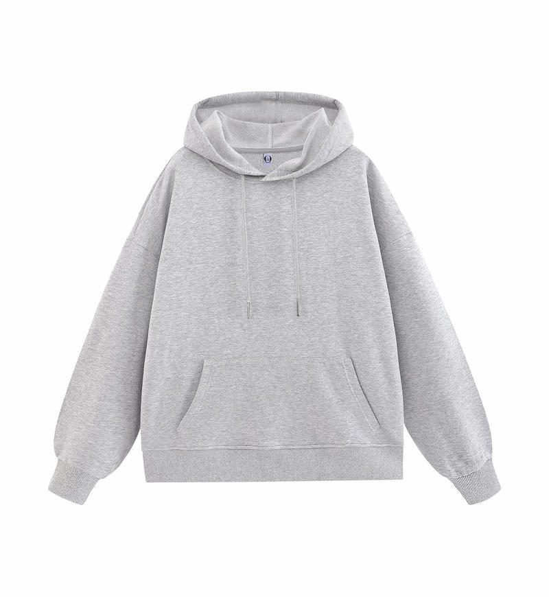 Otoño e invierno puro algodón con capucha pesado suelto color sólido ropa de trabajo ropa de grupo ropa publicitaria ropa de trabajo suéter impresión personalizada logotipo