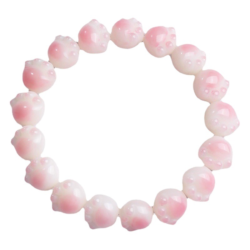 Venta Directa de fábrica de carbón quema gato garra imitación Bodhi raíz pulsera bobinado suave imitación Bodhi Wenwan Buda perlas placa jugando pulsera estudiante