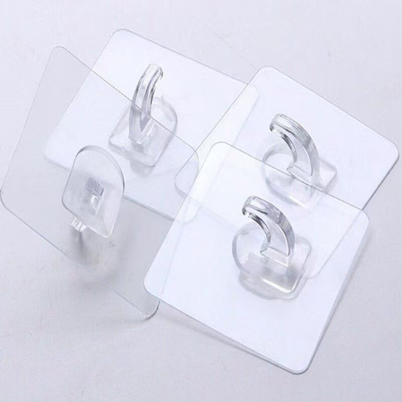 Strong Adhesive Hooks, Horn-Shaped Hooks, Self-Adhesive Wall Hooks for Bedroom, Kitchen, Bathroom, Wall-Mounted, No-Drill Adhesive Hooks for Home Use
