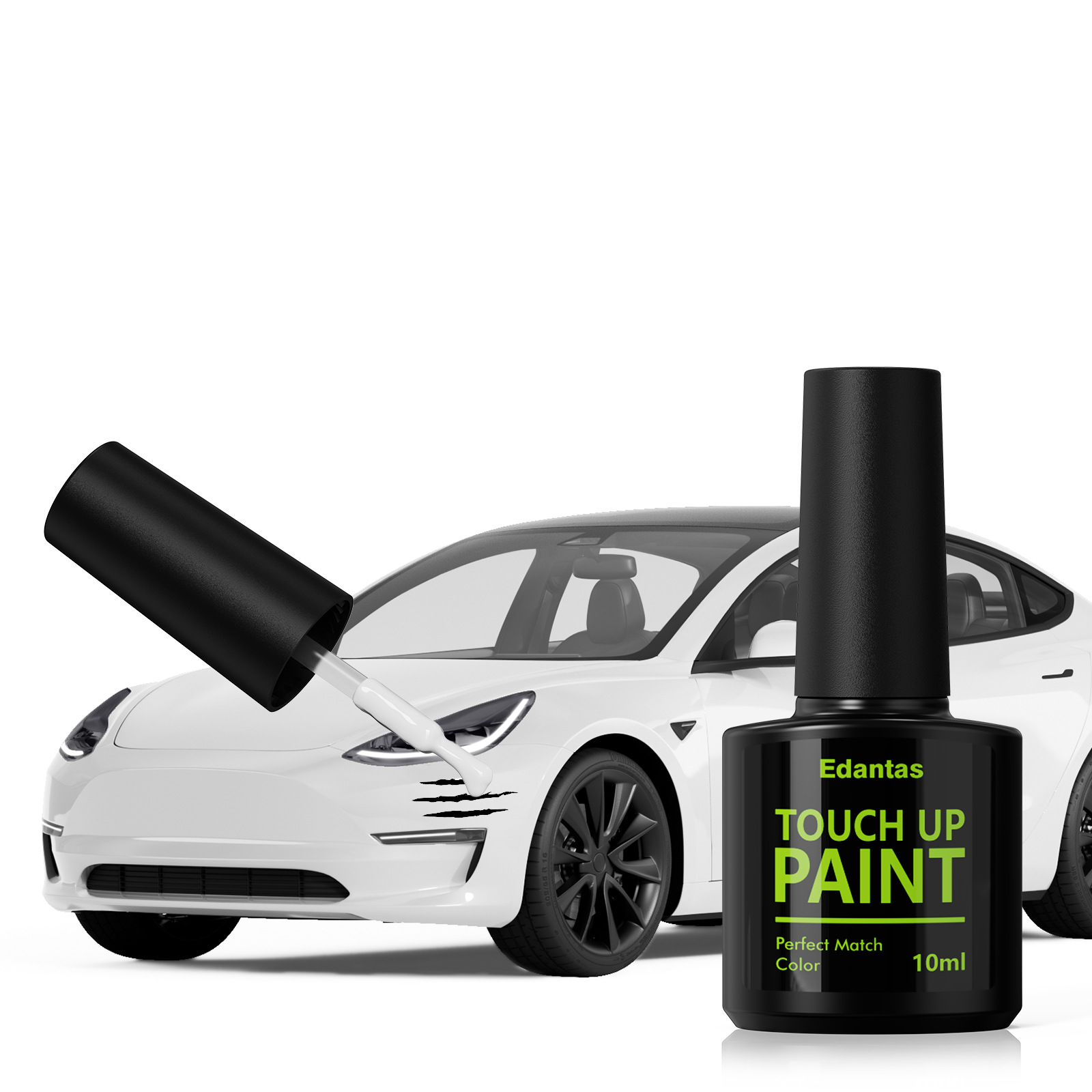 Qìchē Car Paint Pen Touch Up Pen Special Car Paint Scratch Repair Tool (Sheet Metal Spray Repair) - tesla-special-car-paint-white