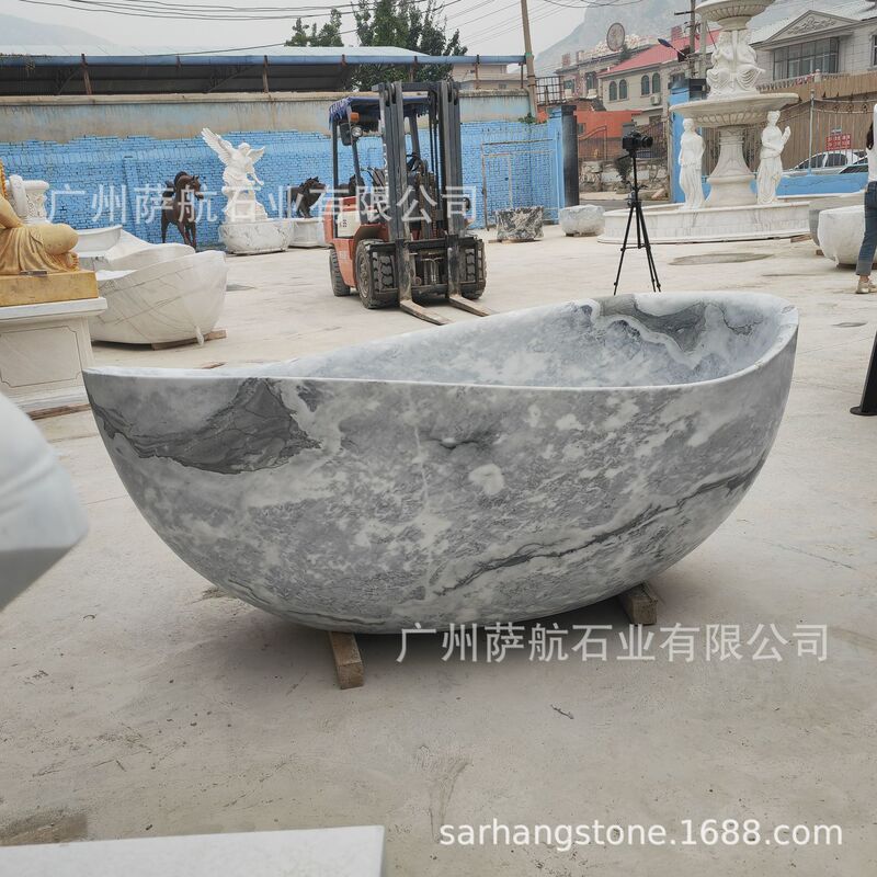 High-End Natural Marble Bathtub Factory Wholesale, Supports Special-Shaped Processing, Custom-Made for Villa Bathroom Projects High-End Natural Marble Bathtub Factory Wholesale, Supports Special-Shaped Processing, Custom-Made for Villa Bathroom Projects