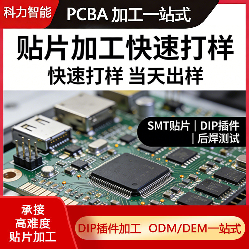 smt贴片小批量快速焊接成品组装电源板主板PCBA包工包料芯片代工