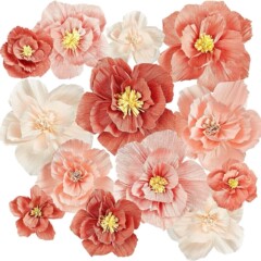 しわの紙の結婚する部屋のパーティーの紙の花の装飾の立体のシミュレーションの花の芸の結婚する客間は幼稚園の背景の壁を配置します。