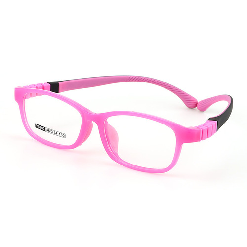 Silicone Children's Glasses Frame for 6-14 Year Old Teenagers and Students, Available with Anti-Blue Light Frame, Factory Wholesale, Model 8807