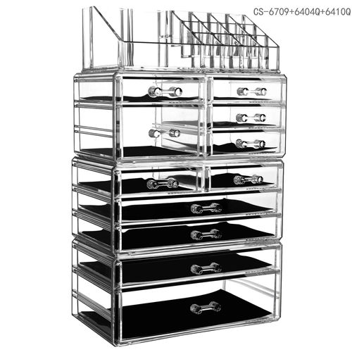 Cross-border acrylic storage box cosmetics multi-layer set transparent skin care product organizer drawer jewelry storage rack