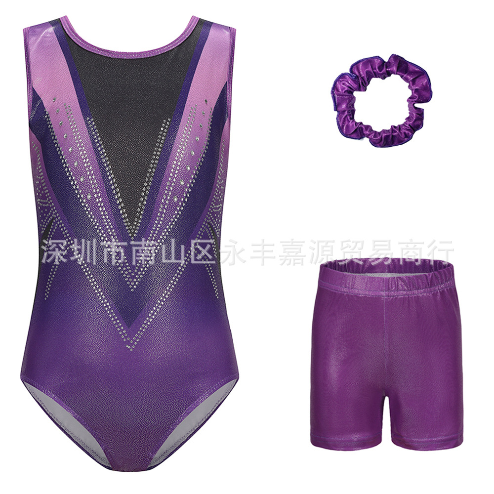 Children's elastic gym suit