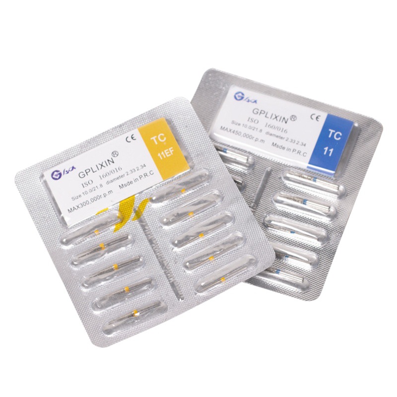 Aguja dental de alta velocidad del coche consumibles dentales carborundum aguja del coche taladro dental de alta velocidad del teléfono móvil aguja oral del coche al por mayor