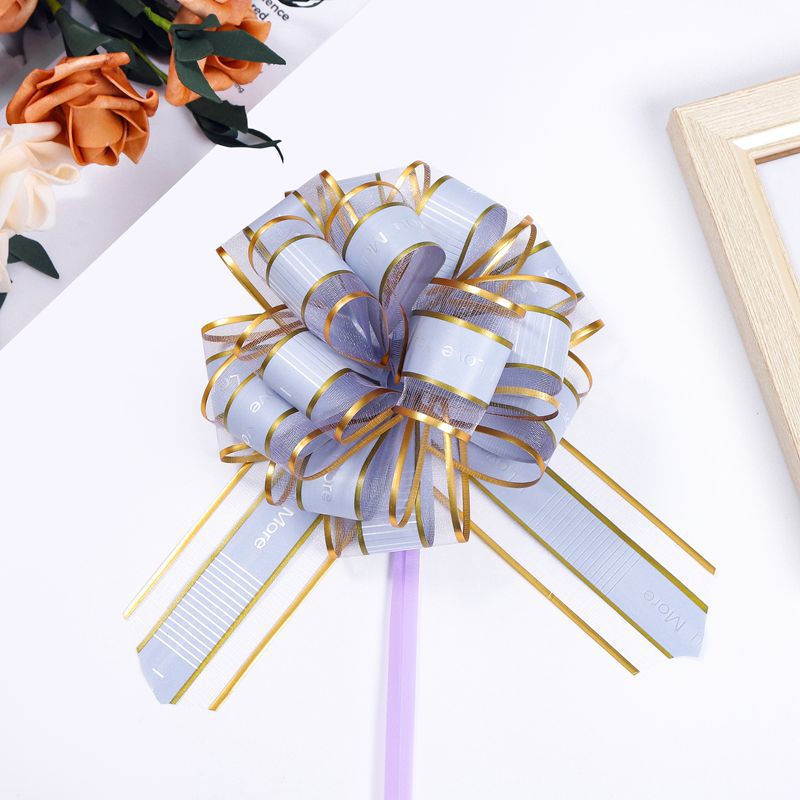 Cross-border 50 hilo de nieve grande confesión esférica mano tirar flor boda equipo coche puerta decoración caja de regalo embalaje flor bola bombeo flor