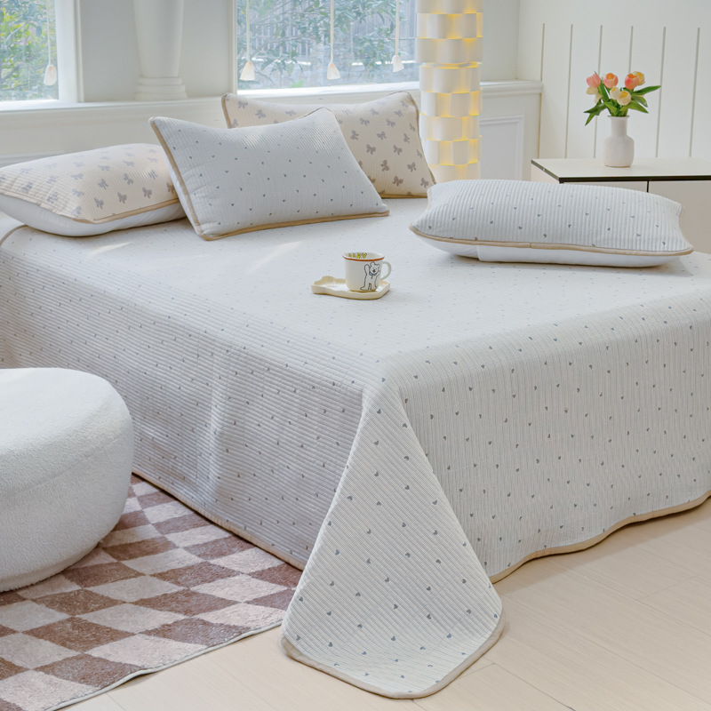 2025 nueva cubierta de cama de tatami de algodón de una sola pieza 2025 nuevo traje de tres piezas de sábanas antideslizantes de algodón universal de cuatro estaciones