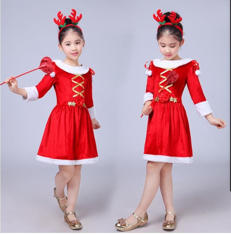 slim fit dress slacks Reindeer Baby Outfit Christmas Holiday Rudolph Brown Kawaii Babe Without Shawl main image 1