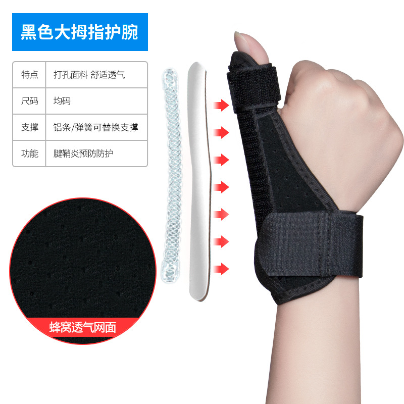 Protector de muñeca fractura de pulgar fijo férula muñeca esguince equipo de protección madre ratón mano rehabilitación