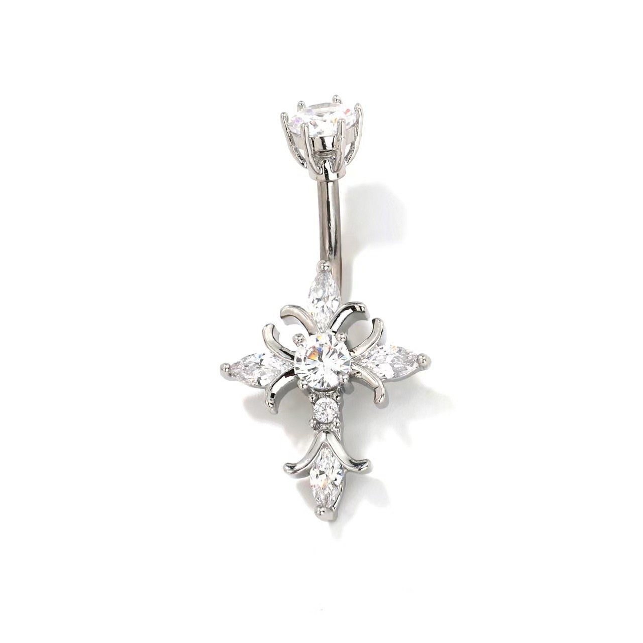 Pointed titanium steel lip stud product view